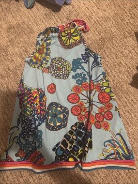 Kids Trina Turk Light Blue Halter Tank dress Finding Nemo Disney girls Sz 5/6